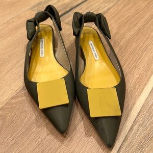 Purificacion Garcia SLINGBACK POINT-TOE FLATS